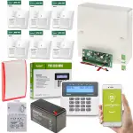 BEZPRZEWODOWY ALARM SATEL PERFECTA 6 CZUJEK MPD-300 2x SIM